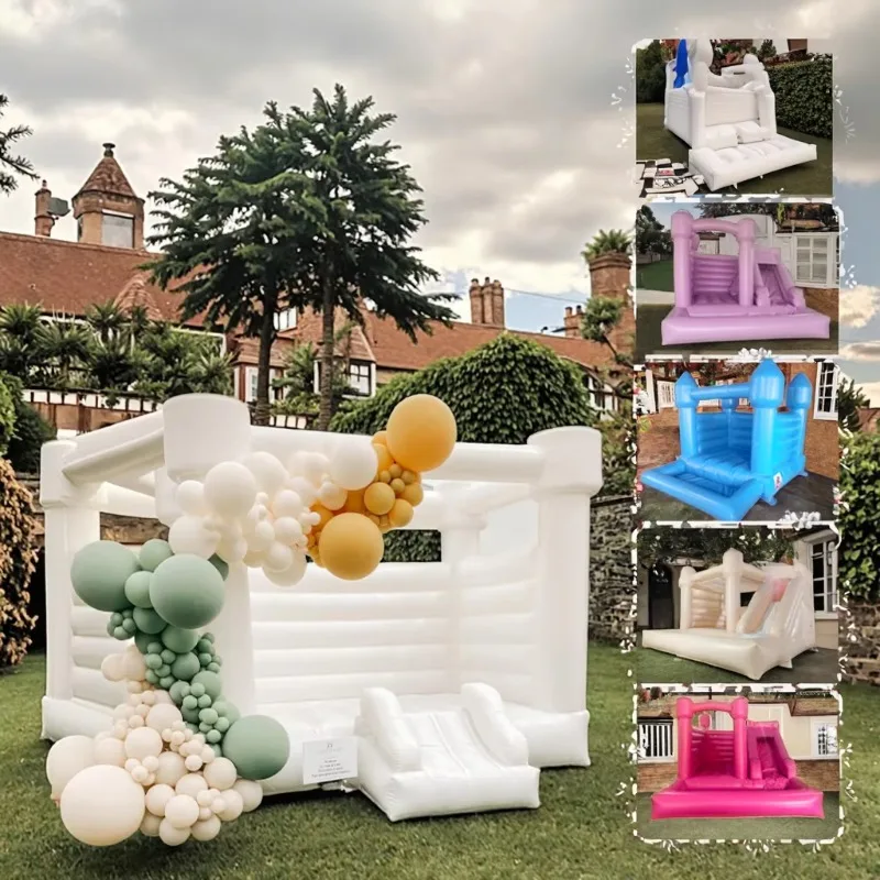 2025 factory price custom high-quality PVC inflatable bouncing castle wedding bodyguard house party slide combination