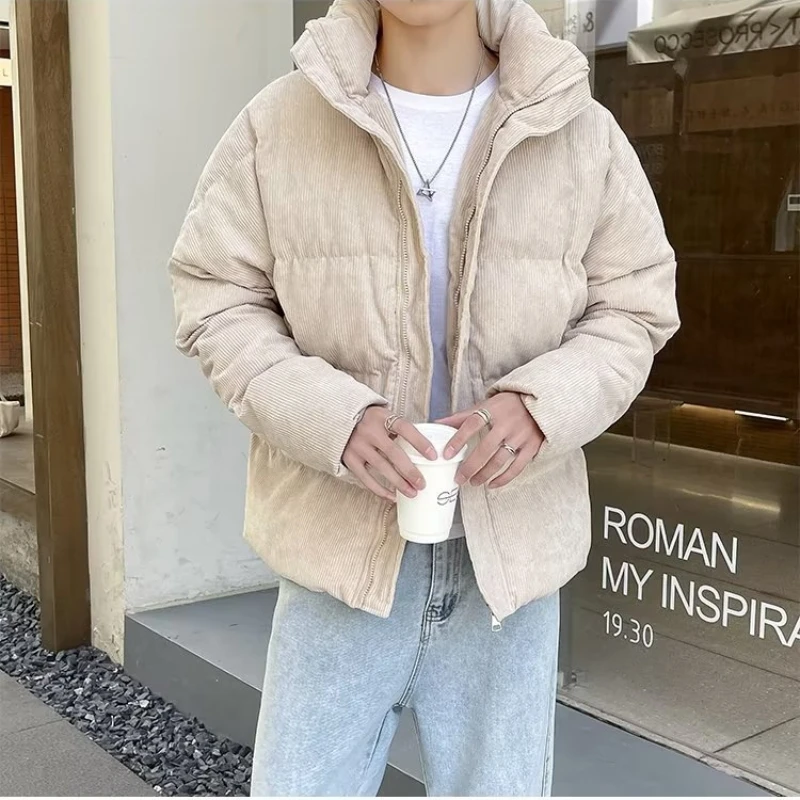 Parkas Mannen Baggy Warme Knappe Lange Mouw Winter Japanse Stijl Harajuku Temperament Vrije Tijd Mannen Kleding High Street Populair