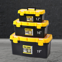 12 Inch Hardware Toolbox Plastic Thick Combination Multi Functional Suitcase Electrician Carpenter Electric Drill Storage Box