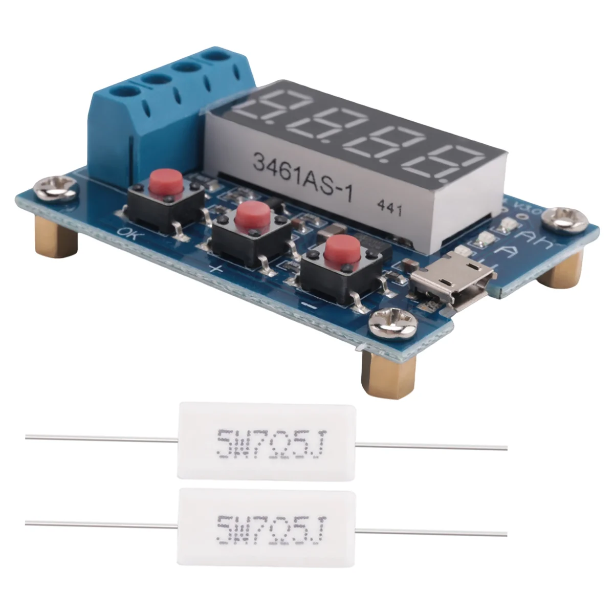 ZB2L3 18650 Battery Tester External Load Discharge Type 1.2-12V Battery 18650 Equal Capacity Tester Discharge MeterABGI