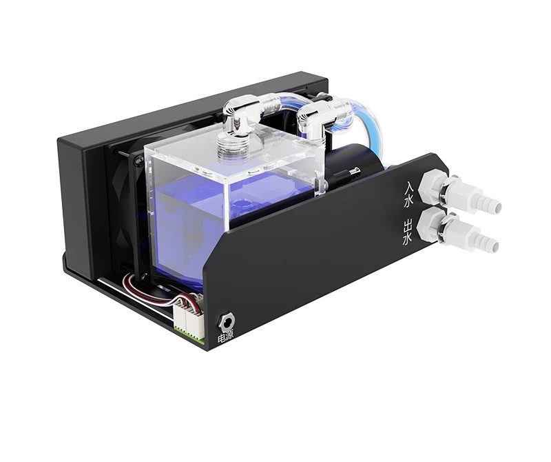 The liquid cooling module SLMZ-V-S dual fan increases the voltage of the water tank to 12V/24V