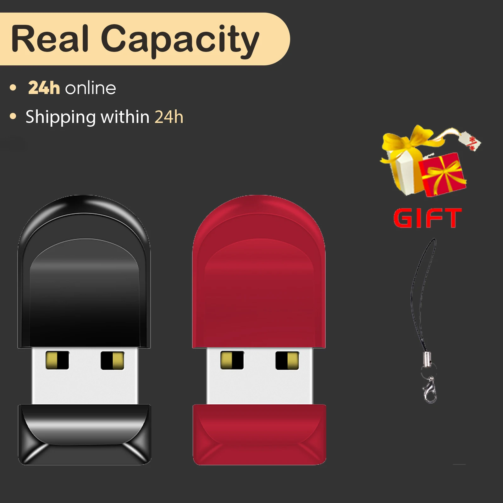

New Mini black USB Flash Drive 4GB Pendrive 8GB Memory Stick 32GB Business Gift U Disk 16GBv 100% Real Capacity Free Key Chain