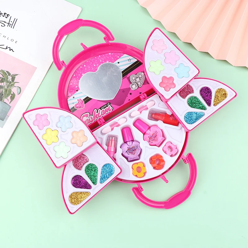Kit de maquillage pour enfants pour petites filles - Cosmétiques lavables Princess |   Ensemble de jouets de maquillage pour tout-petits non toxiques