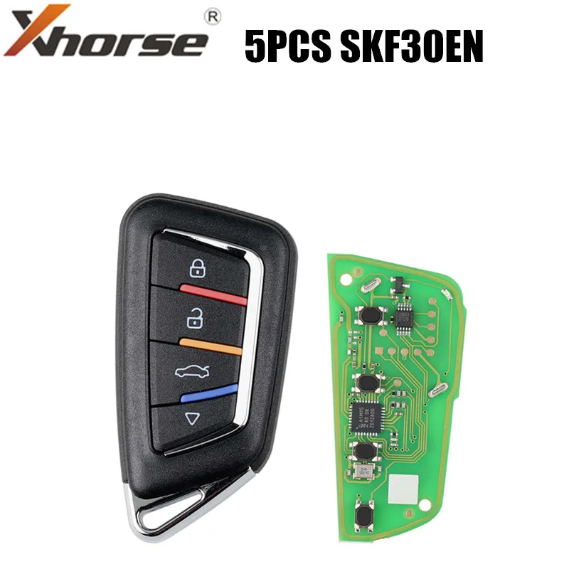 Xhorse XSKF30EN Smart Key Knife Style 4 Buttons 5pcs/lot