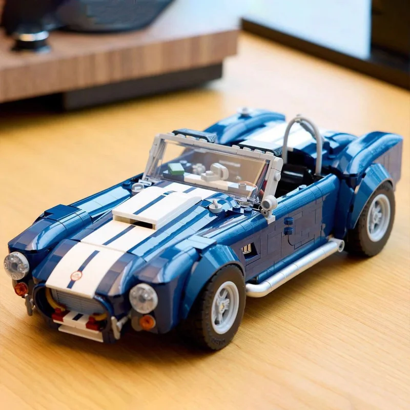 

Новые собранные строительные блоки Dodge Viper Shelby Cobra, ретро мускулистый спортивный автомобиль, модель для мальчика, игрушка-головоломка, подарок на день рождения
