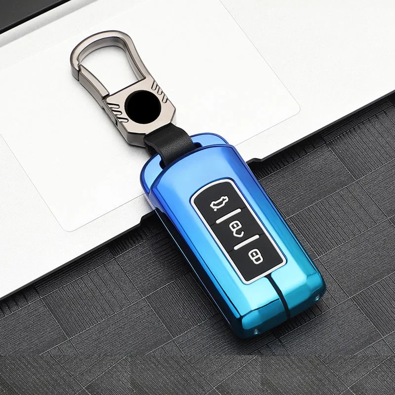 2 3 Button Zinc Alloy + Silicone Car Key Case Cover for Mitsubishi Outlander ASX Fortis Lancer Pajero Sport Eclipse Cross