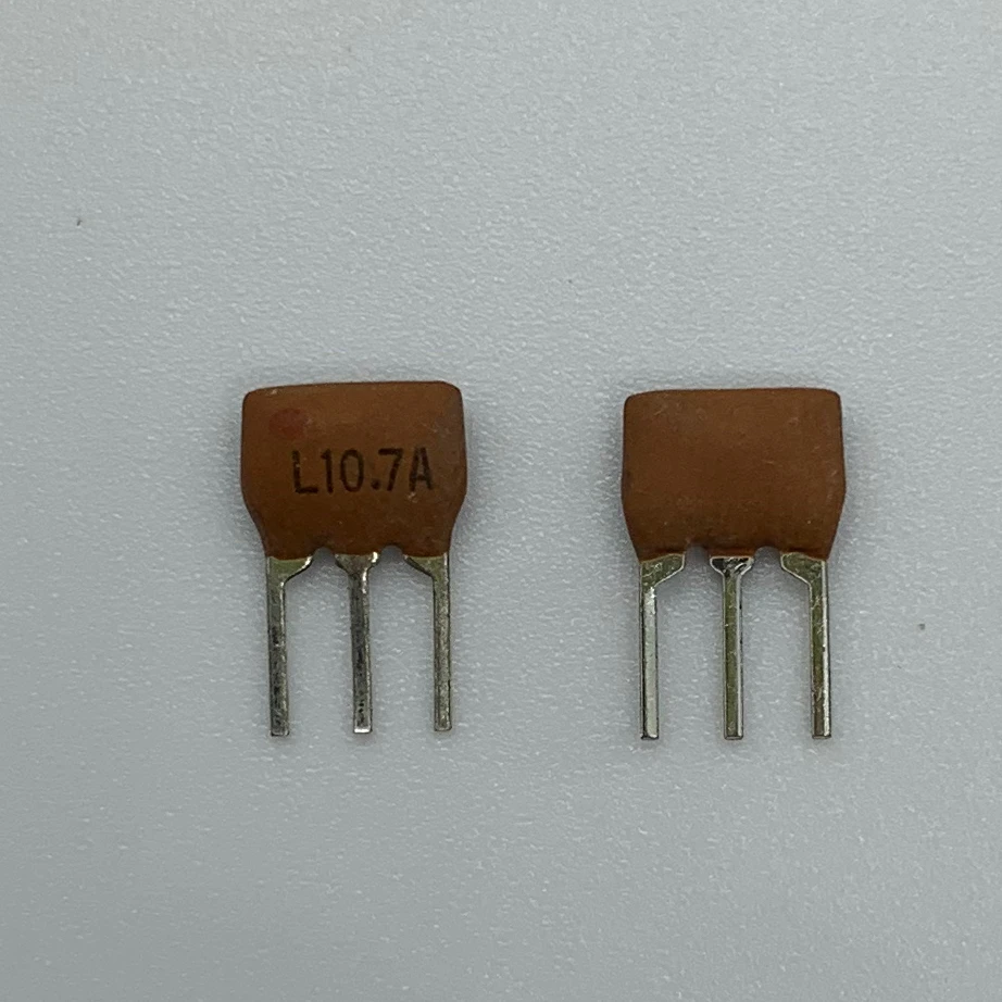 10PCS/ ceramic filter LT10.7MA5 10.7MHZ 10.7MA radio with direct plug 3 feet 280K bandwidth