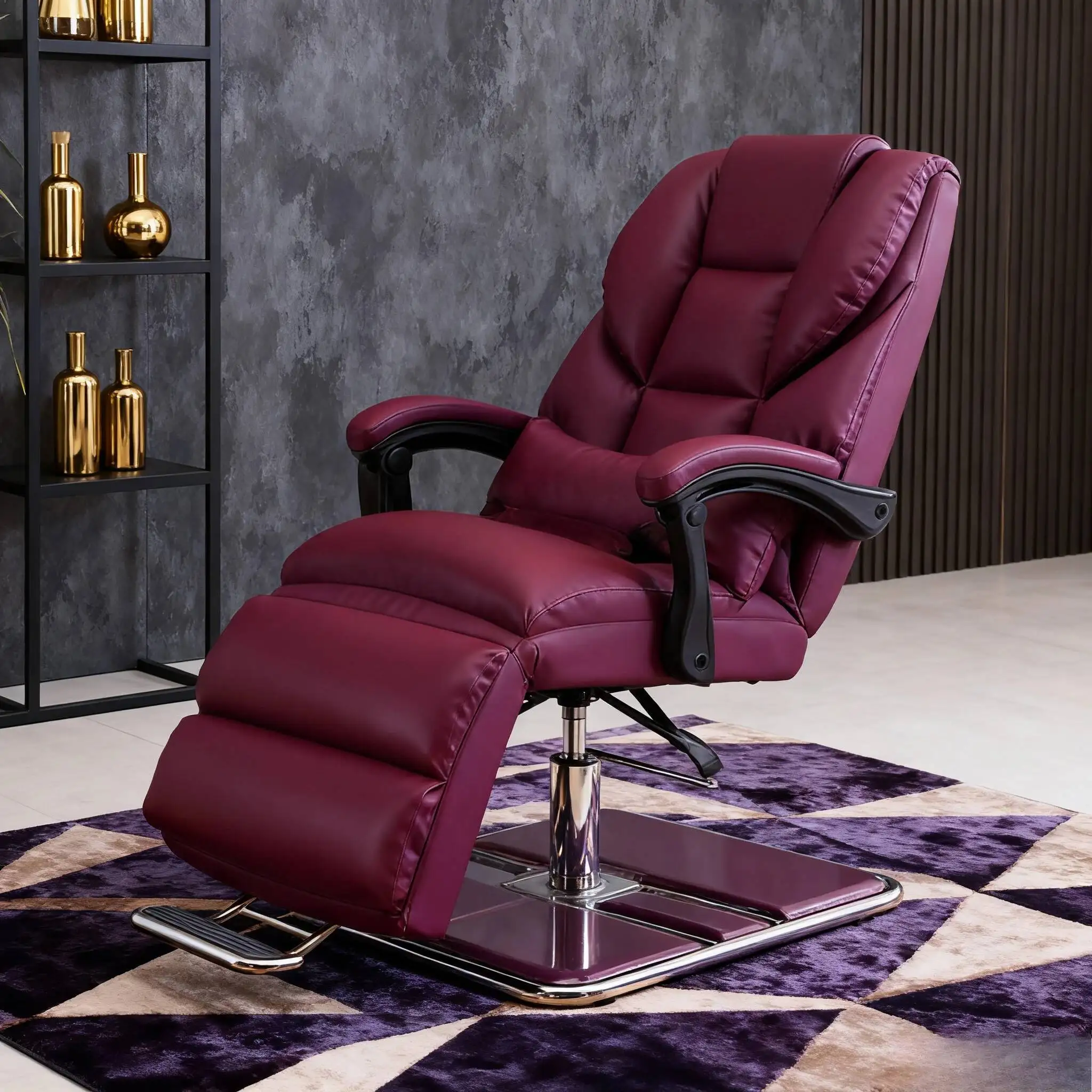 Armchairs Hydraulic Makeup Chair Professional Barber Pump Ergonomic Red Salon Shampoo Products for Barbers Hairdressing Purpose