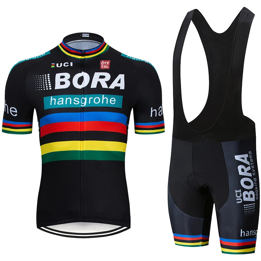 Traje de ciclismo para hombre, traje de bicicleta para hombre, UCI BORA, pantalones cortos, ropa deportiva para Mtb, uniformes de babero, conjuntos