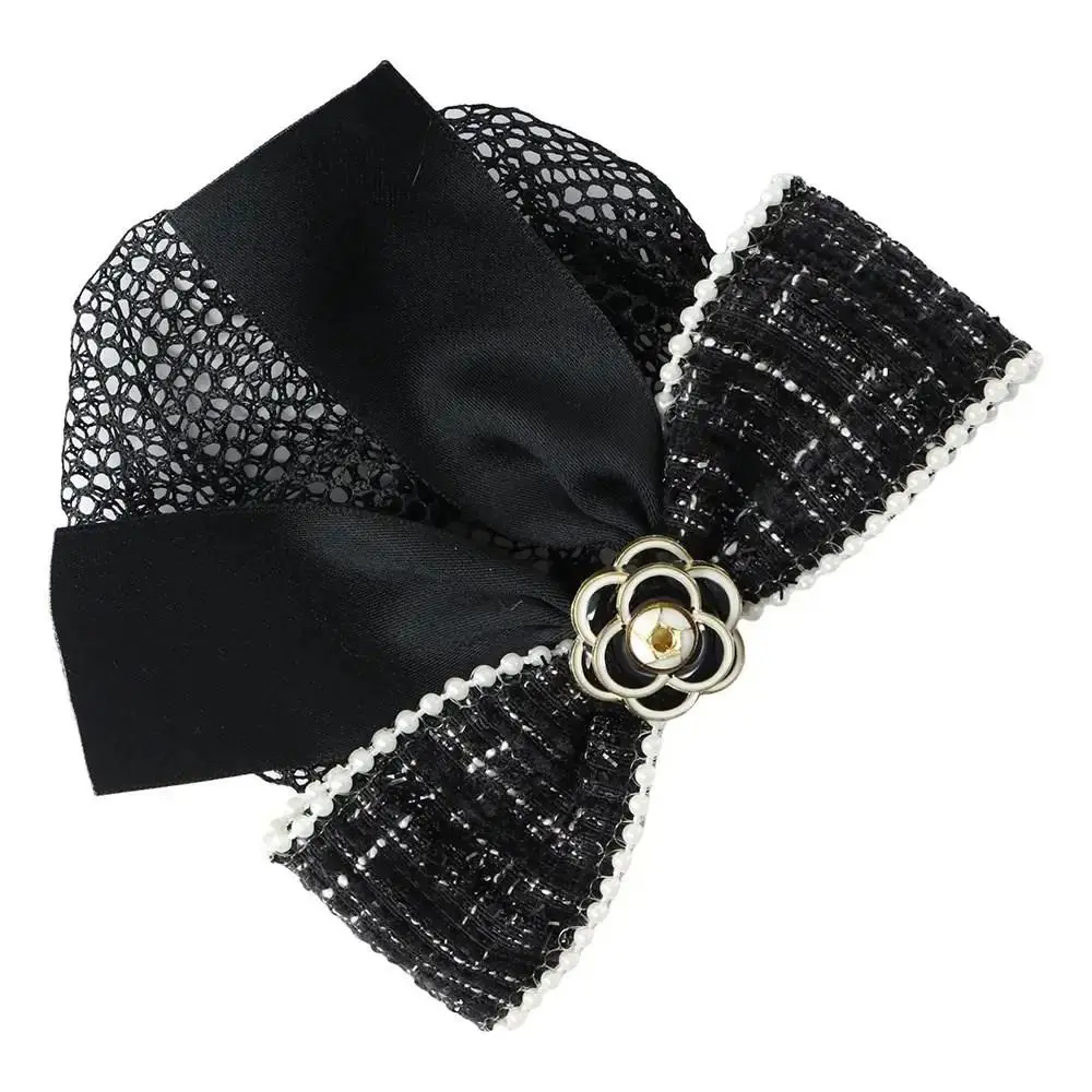 1Pcs New Bun Snood Mesh Flower Bowknot Fine/Loose Mesh Professional Hair Clip Hair Accessories For Lady Women