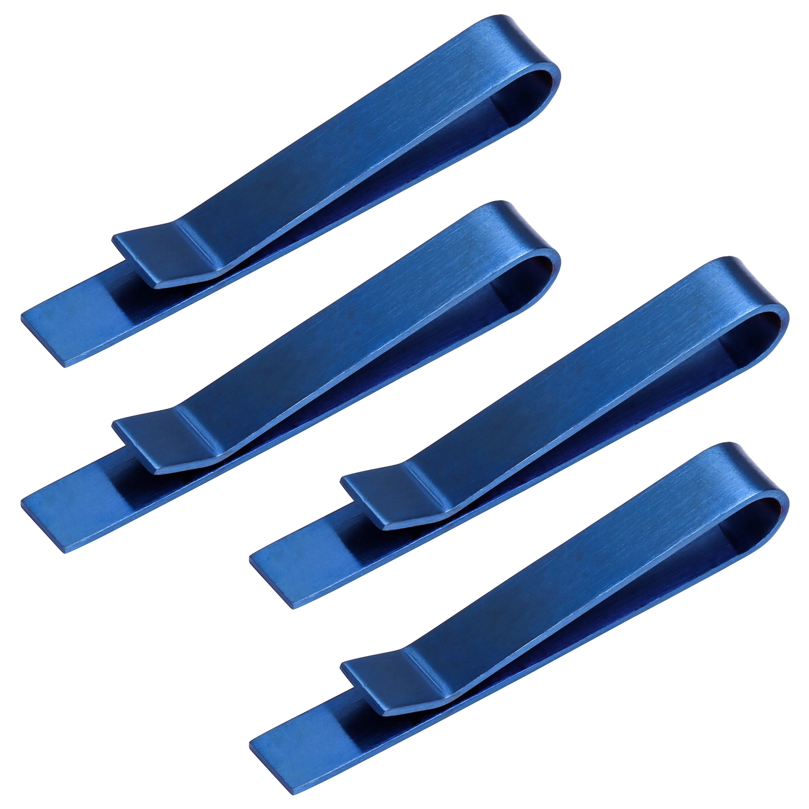 Tie Clip Bar Set Stainless Steel - 4개입 무광 스테인리스 스틸 넥타이 클립