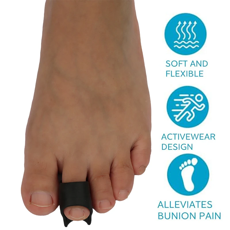 Pexmen 2/4 Stück Hammerzehenschutz, Zehenglättung für gekrümmte, verbogene, geklauten und überlappende Zehen, Hallux-Valgus-Pads – Detail 8
