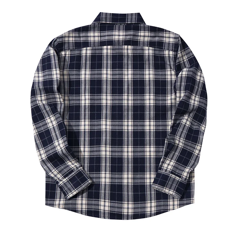 Winter Fashion Men's Thick Plaided Shirt Good Quality Long Sleeve Heavyweight Dense Loose Casual Coats Japan Style Classic Tops
