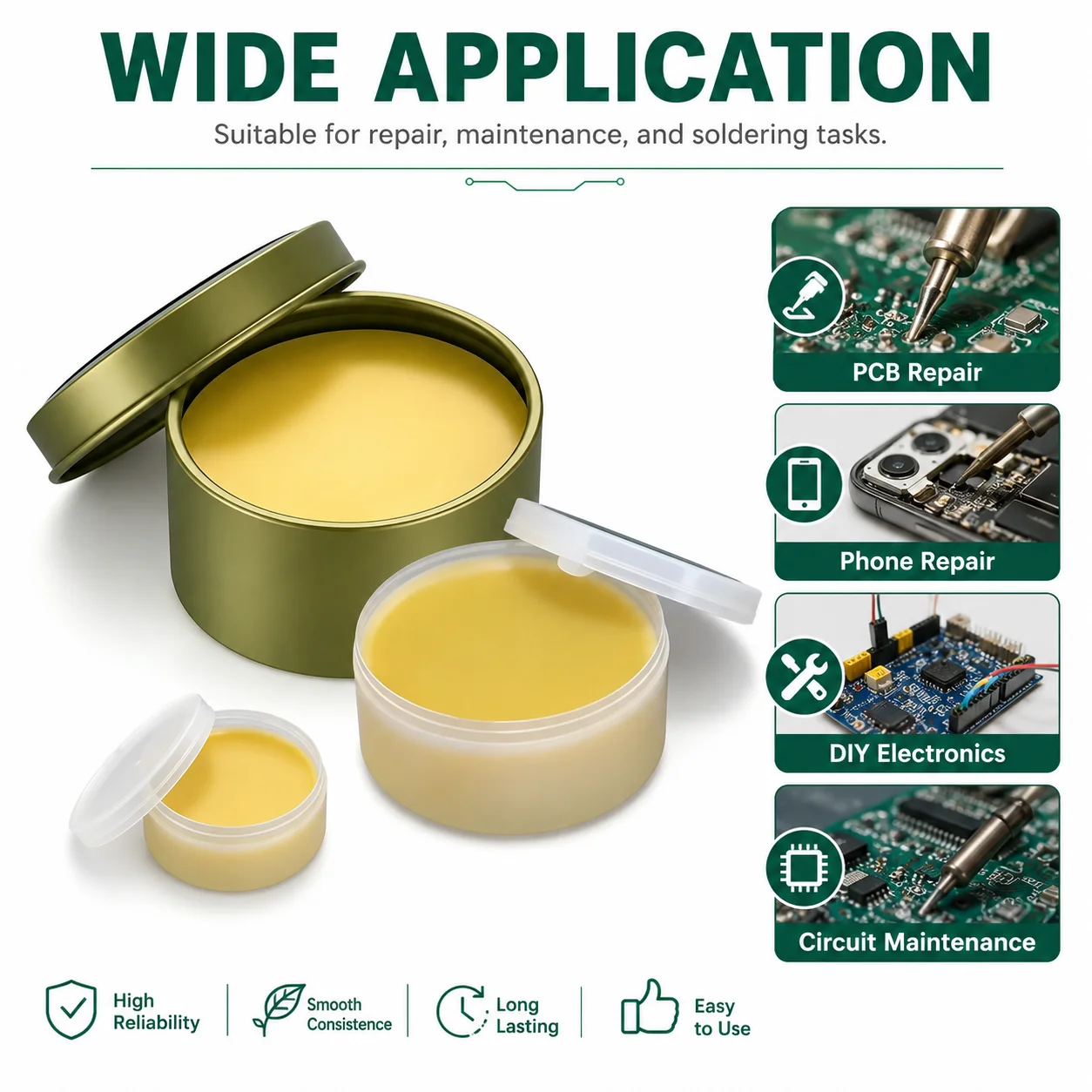 Solder Paste Rosin Flux 10g/30g/100g Lead-free Welding Flux Iron Repair Welding Paste Soldering Tin Soldering Oil Soldering Flux