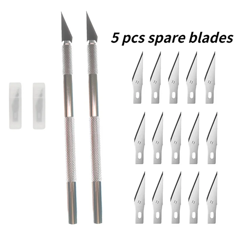 DIY нож для ручной резьбы из алюминиевого сплава для изготовления моделей, металлический нож, резьба по дереву, ручная резка бумаги, инструменты для резьбы, аксессуары