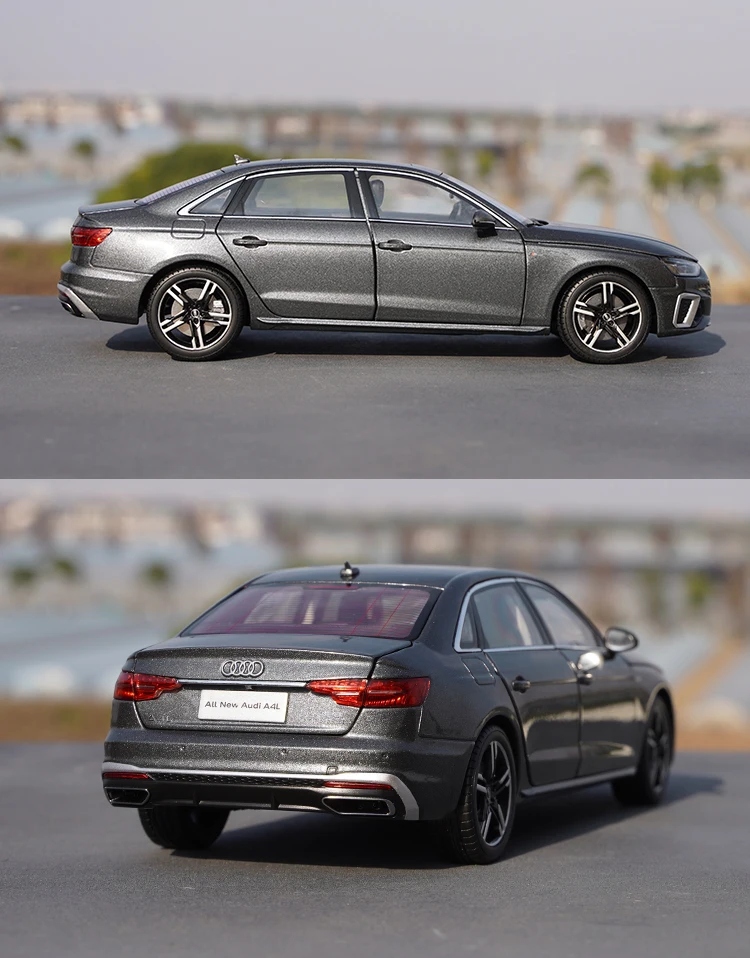 1:18 Original FAW VW Audi A4L 2020, New A4L Alloy Simulation Car Model