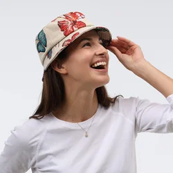 JOISIV New Fashion Printed Casual Bucket Hat, Unisex, Lightweight Breathable Cotton, Ideal for Outdoor Travel, Camping & Leisure