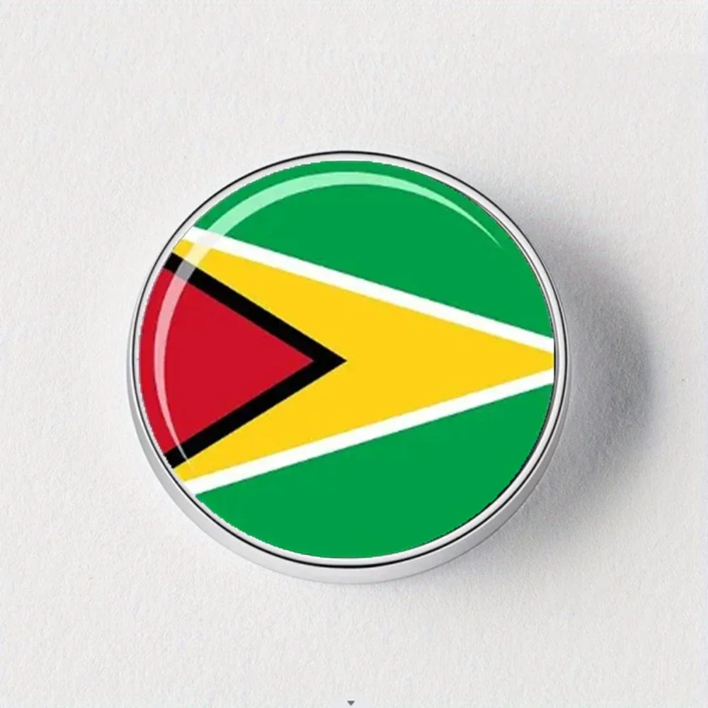 3D Guyana Flag 32mm Fridge Magnets Refrigerator Stickers Holder Home Decoration