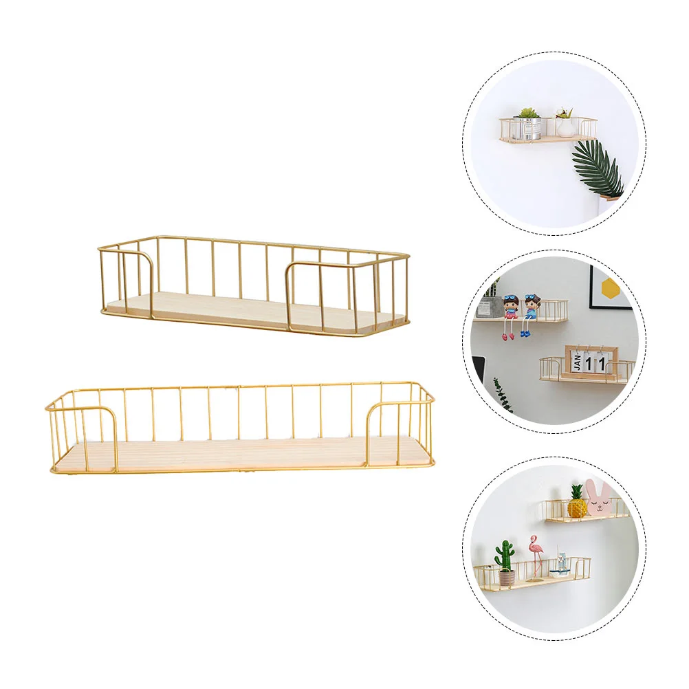 

2 Pcs Flower Pot Stand Hanging Plant Rack Flowerpot Indoor Pots Wrought Iron Holder Decor