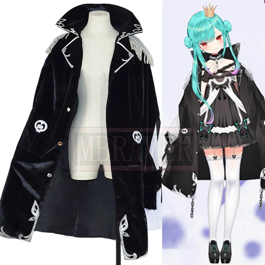 

VTuber YouTuber Uruha Rushia Cosplay Costume Uniform Dresses Christmas Halloween Custom-made Any Size