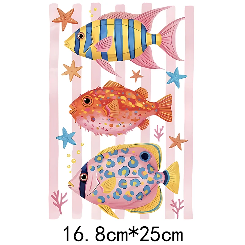 Colorful sea turtle DTF clothing with heat transfer printing DIY T-shirt canvas bag suitable for both men and women washable view 4