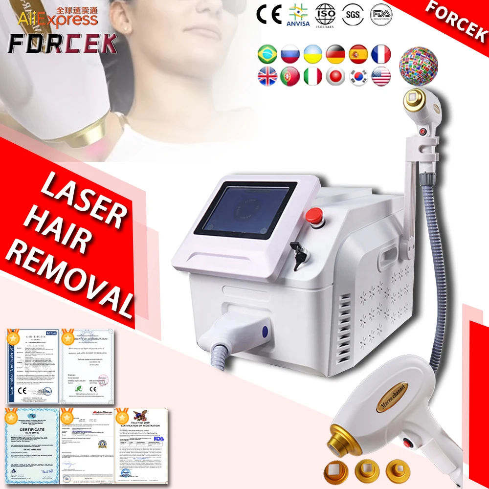 

2024 Newest Big Screen Hair Removal Diode Laser Portable 3 wavelength 755nm 808nm 1064nm Laser Hair Removal Machine