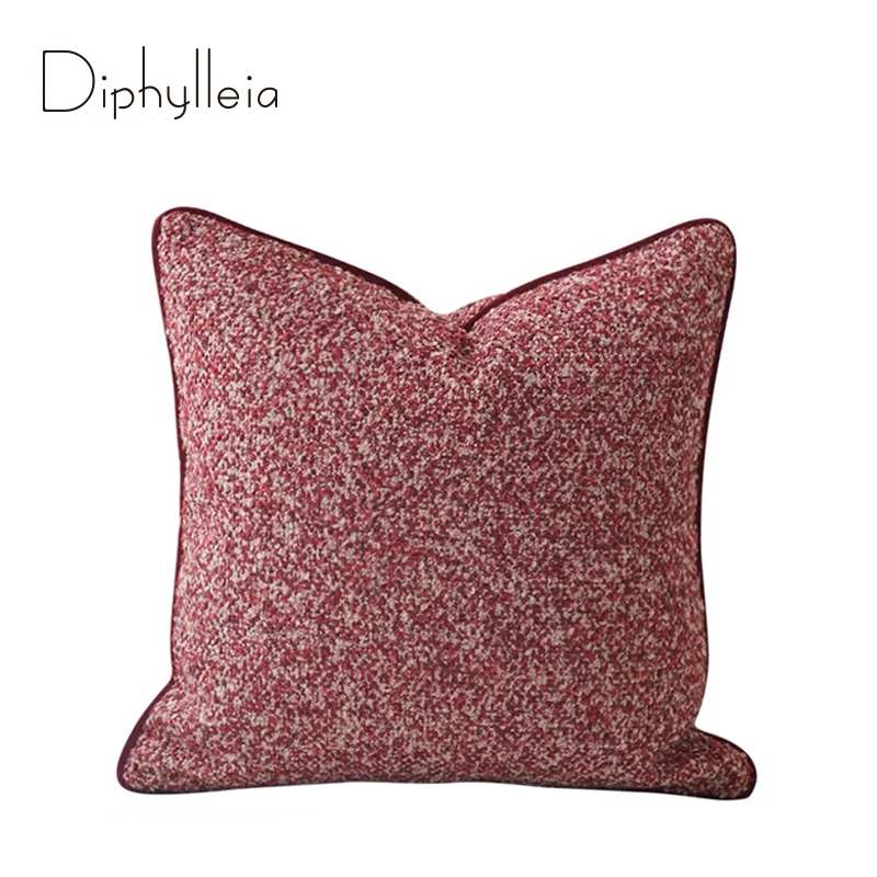 Diphylleia Luxury Creative Decorative Boucle Solid Throw Pillowcase Cozy Soft Textured Couch Cushion Cover Christmas Decorating