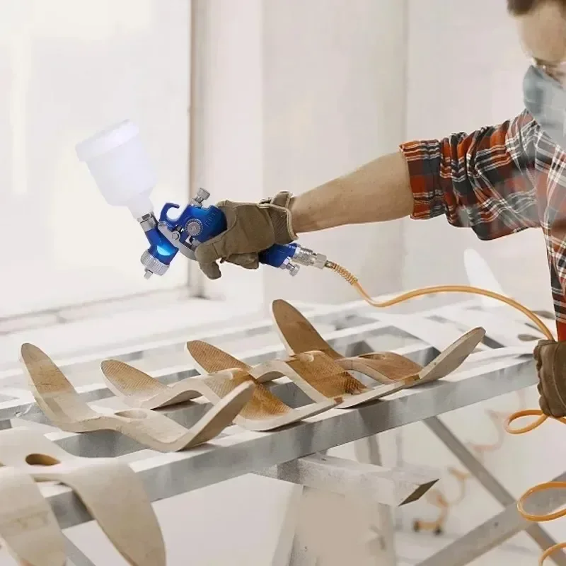 

Профессиональный мини-краскопульт HVLP с соплами 0.5/0.8/1.0 мм, пневматический аэрограф H-2000, 1 комплект, новый