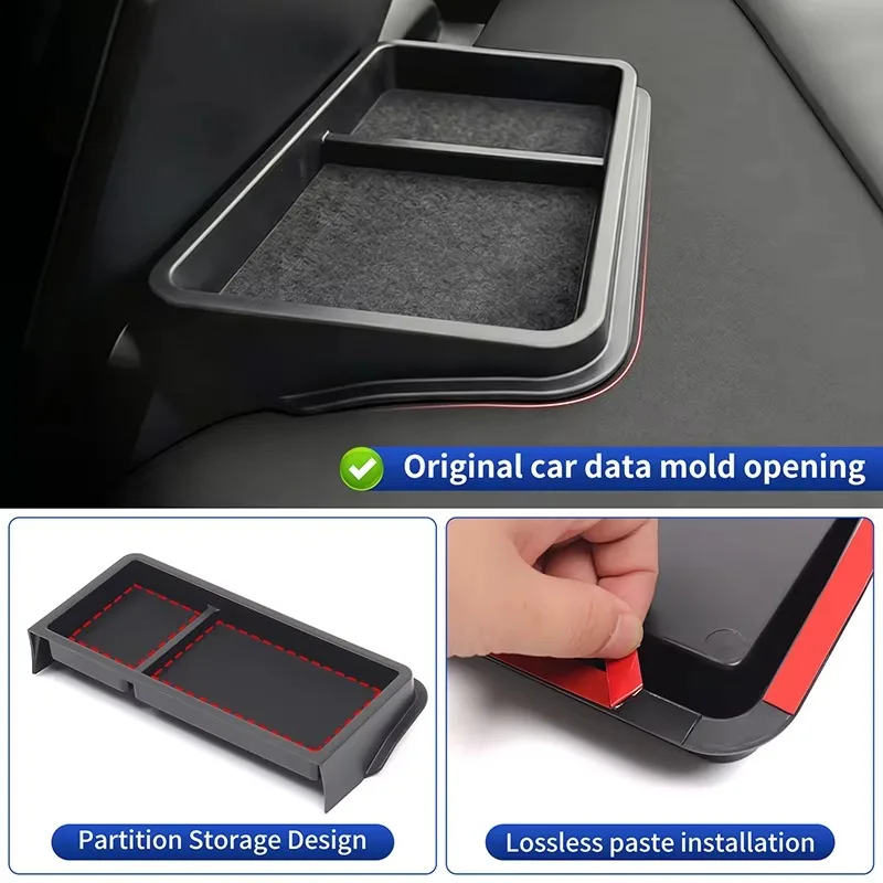 BOMP For Toyota Hilux SR SR5 2026 Navigation Screen Rear Storage Box Organizer Hold Sundries Car Interior Modification Accessori view 5