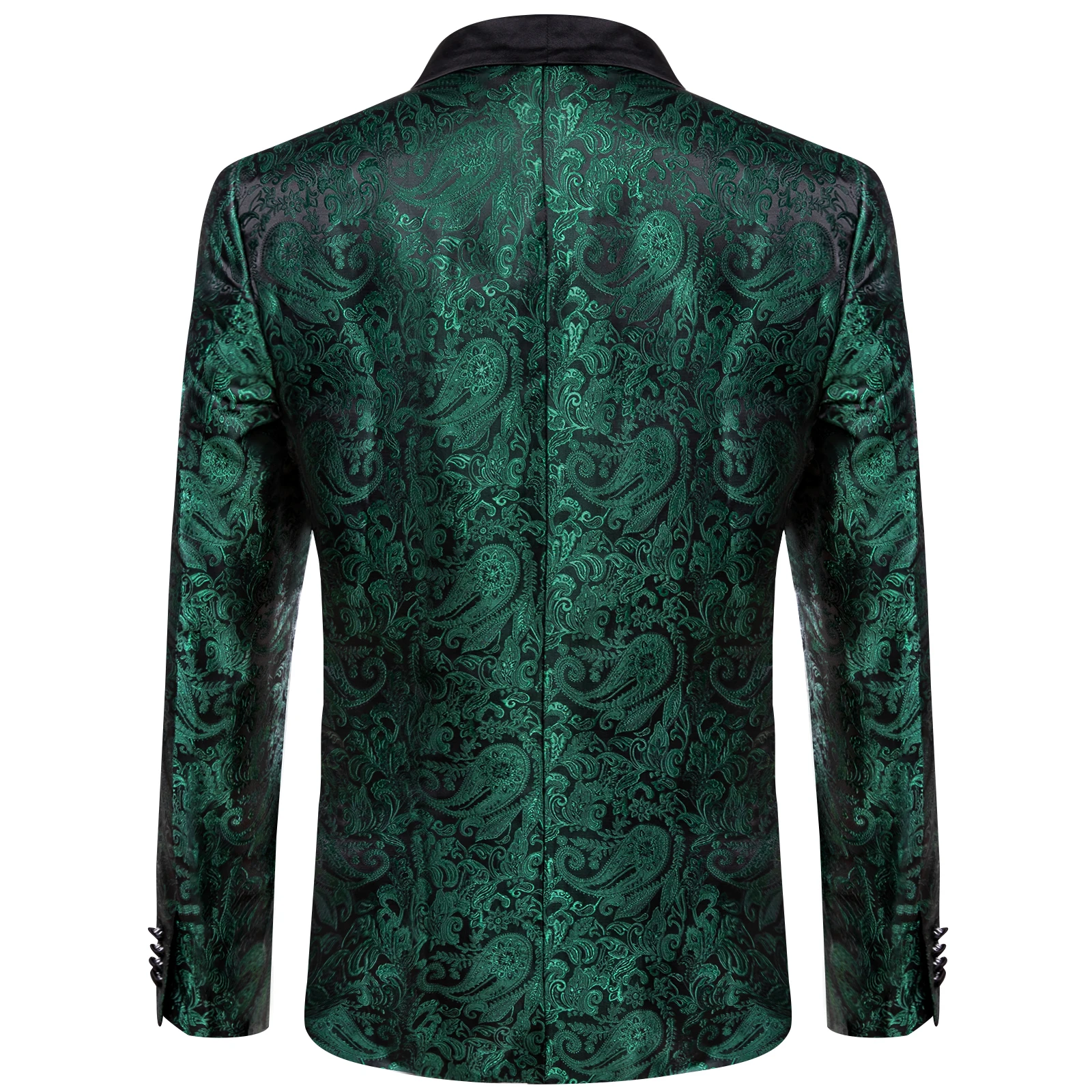 Men\'s Suits Blazer Green Red Silver Color Paisley Luxury Wedding Prom Business Banquet Suit Coat Men Clothing Jacket