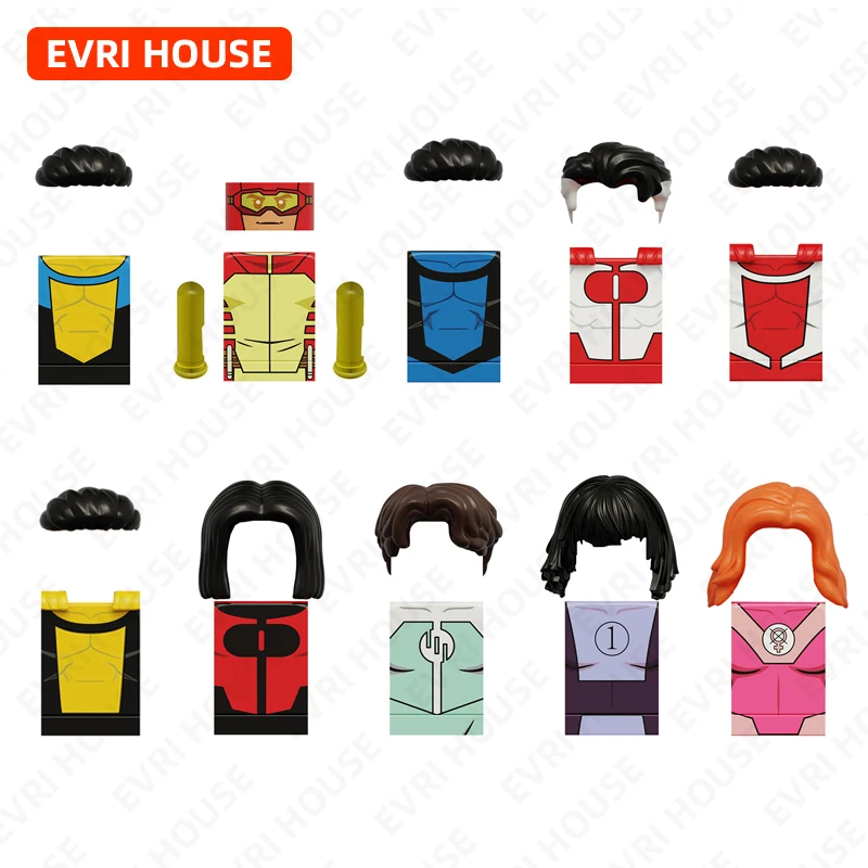 Anime Mini Action Figures Building Block Dolls Bricks Cartoon Comic Assembly Assembly Toys for Children KDL857