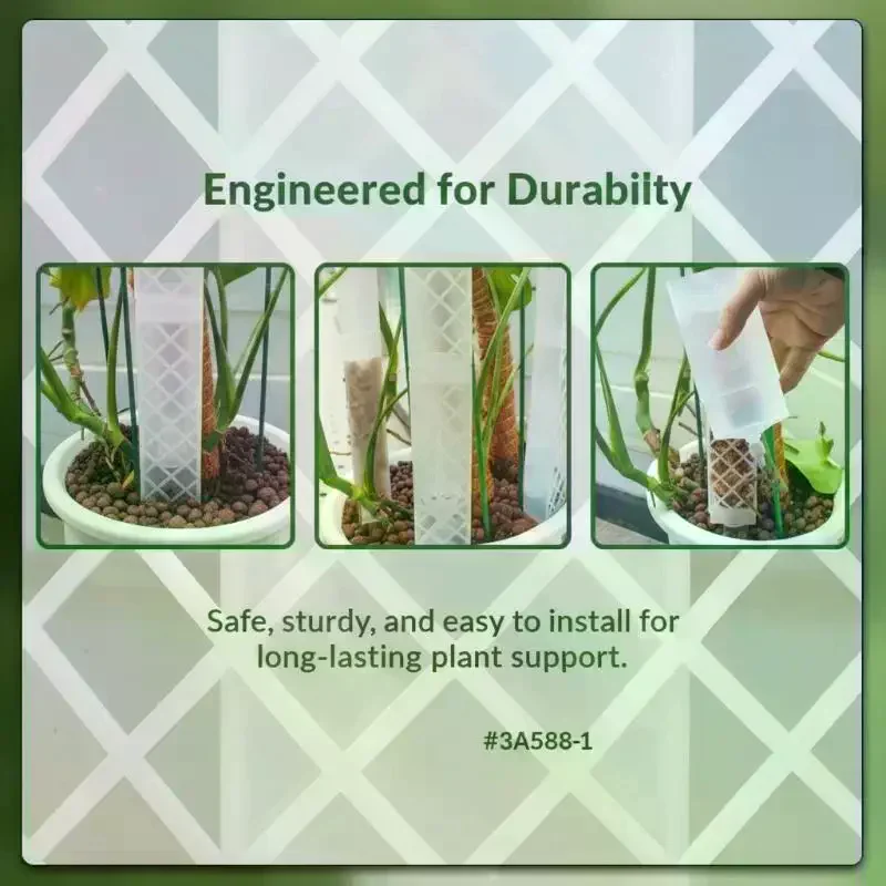 D-Shaped Self-Watering Plant Drip Plastic Adjustable Flow Rate Moss Column Pole Automatic Watering Plants Growth Stand