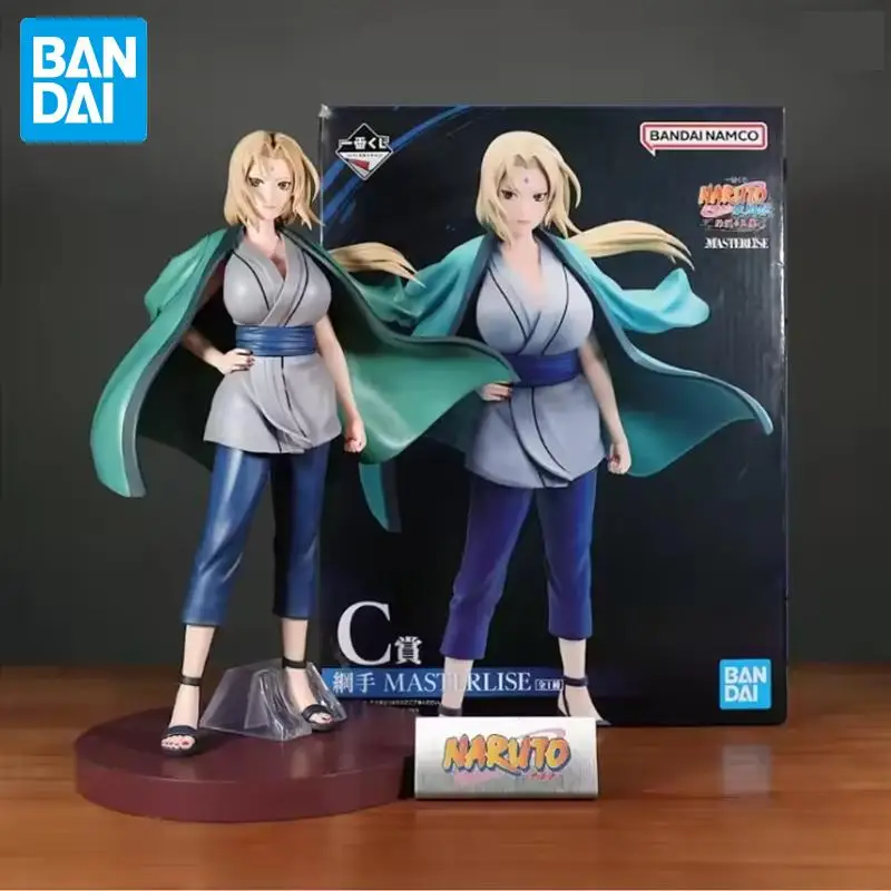 In Stock Bandai Original Naruto Tsunade Figures Anime Action Models Cartoon Dolls Desktop Toys Ornament Unisex Festival Gifts
