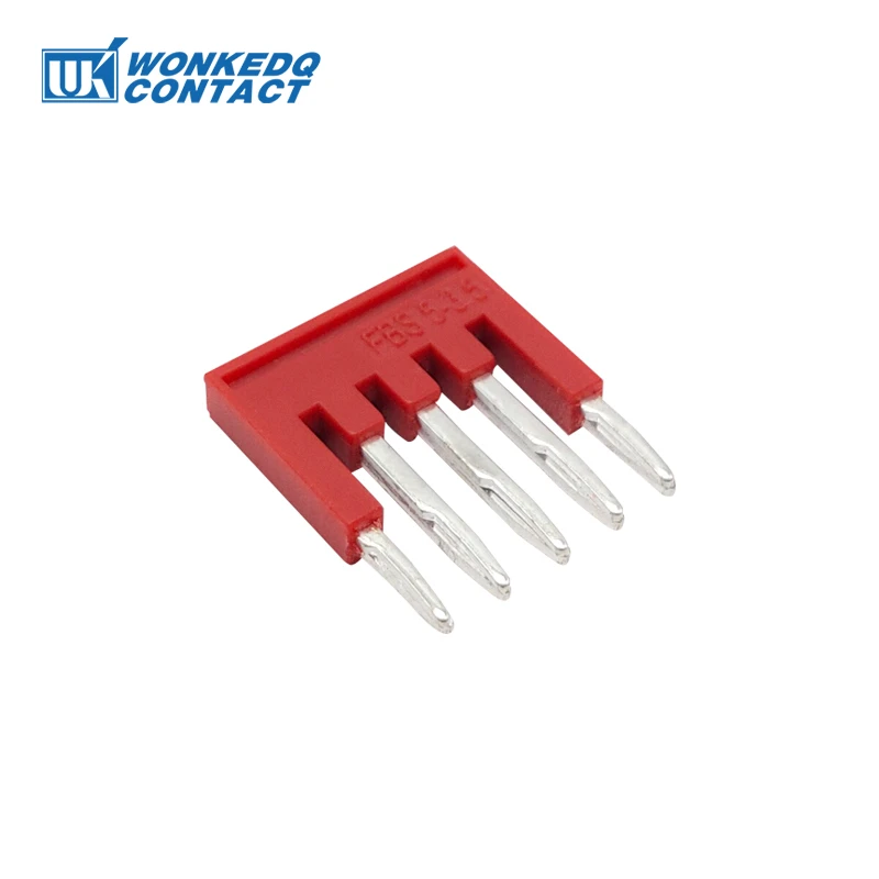 20Pcs FBS10-3.5 For PT1.5 1.5 mm² Electric Connector 3/5/10 Position Bar Terminal Block Plug-in Bridge Wire Jumper FBS 10-3.5