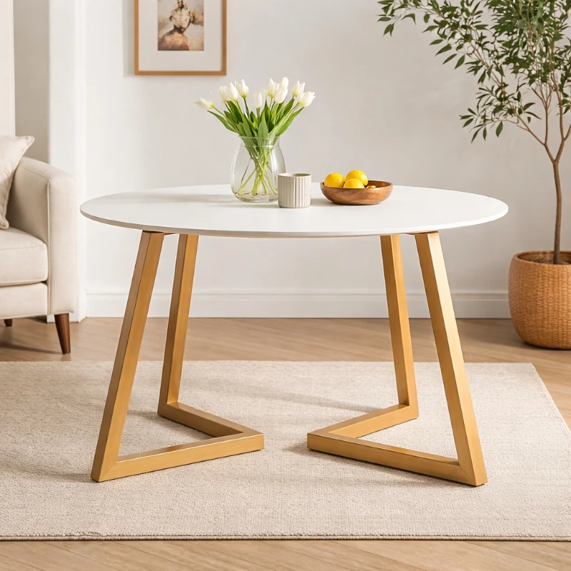 

Golden Iron Table Legs Bracket 500kg Load - bearing Painted Table Frame Universal Fit For Dining Desk Home Furniture Decor