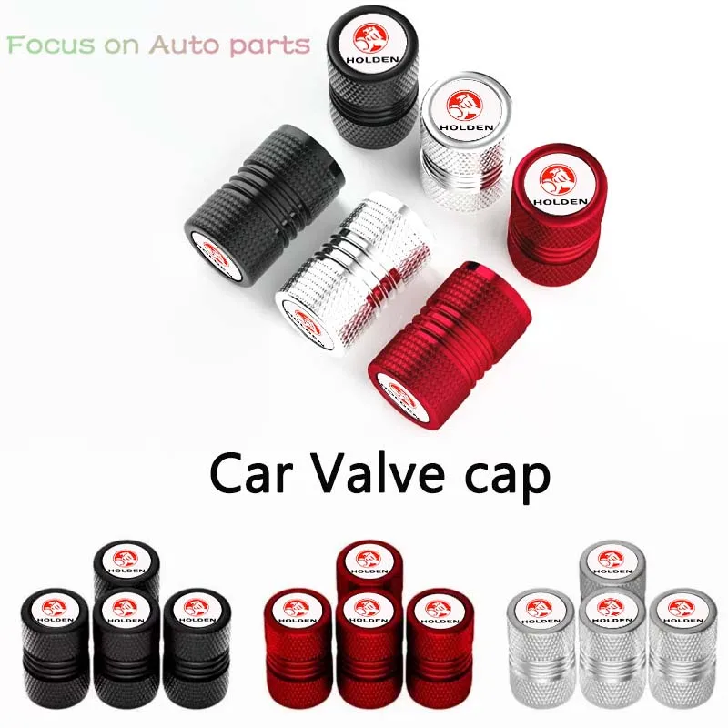 Aluminum Alloy 4Pcs/Set Car Metal Wheel Tire Valve Caps Dust Capwith Rubber Ring Accessories For Holden Captiva Commodor VZ VE