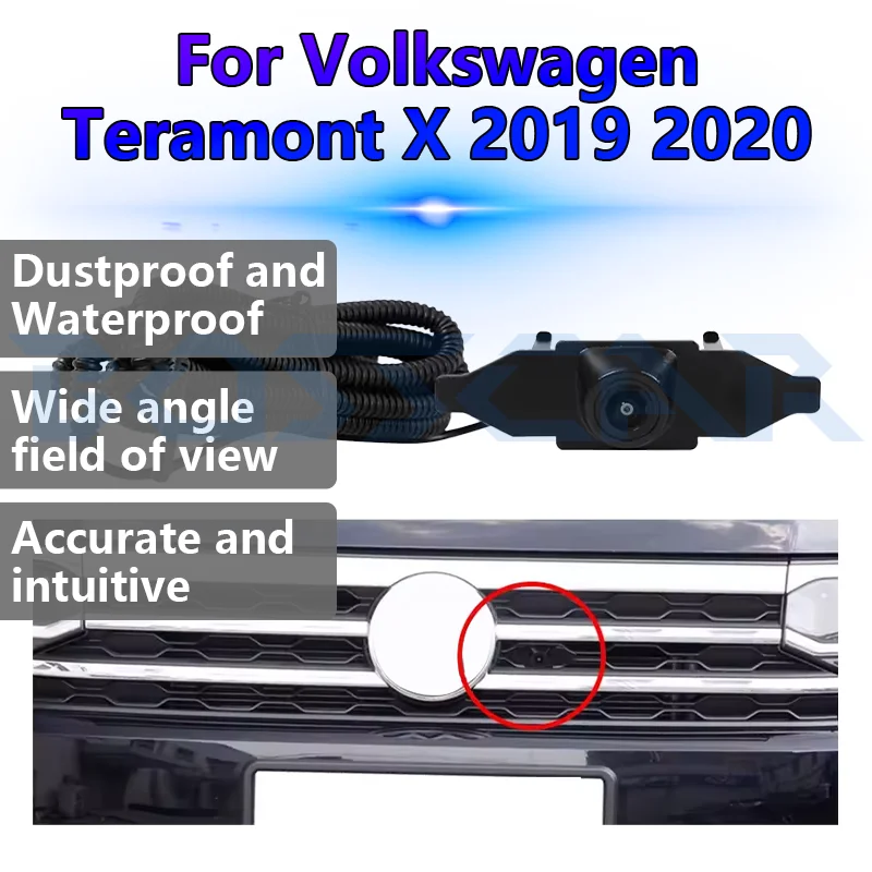 

Для Volkswagen Teramont X 2019 2020 автомобильная камера переднего вида 1080P ночного видения широкоугольный 150 ° Водонепроницаемый AHD-монитор с объективом «рыбий глаз»