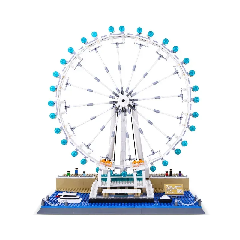 Creative Ferris Wheel World Famous Building Blocks Bricks, City DIY Romantic UK London Eye To Send Girlfriend Gift Toys