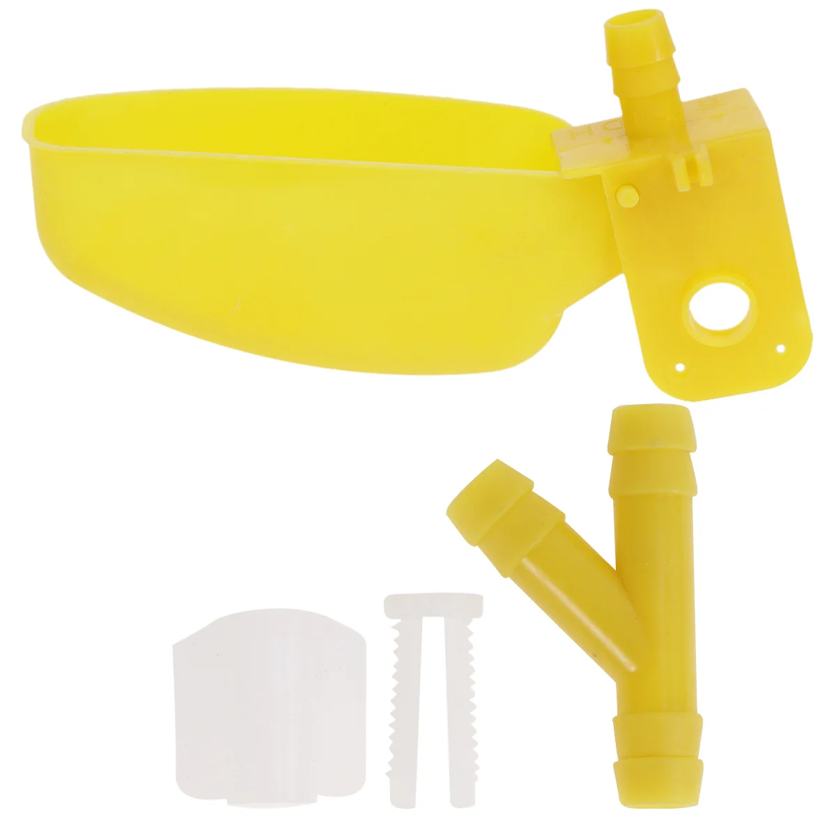 

12Pcs Birds Automatic Water Dish Plastic Quail Pigeon Feeding Bowl Cage Accessory Yellow Large Right Birds Dish