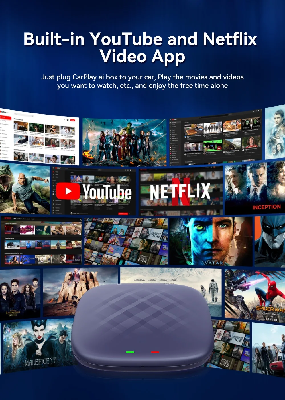 Binize Android 13.0 CarPlay Ai Box لـ OEM سلكي CarPlay Wireless Android Auto & CarPlay 4G LTE QCM6125 8G+128G #5