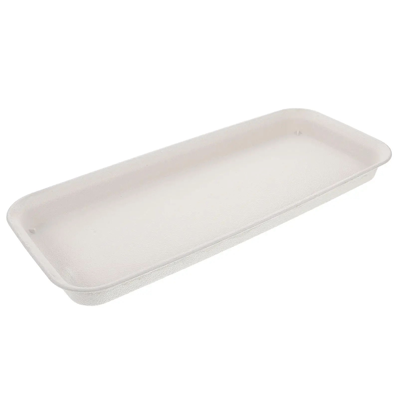 

Rectangular Flower Pot Tray Thickened White Plastic Planter Base Saucer for Indoor Plants Large Capacity Water Trays Plant Drip