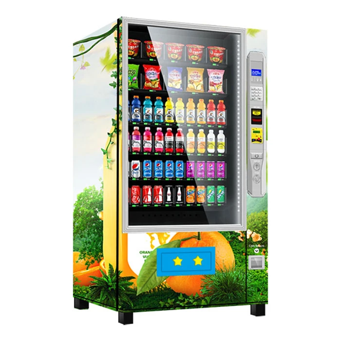 FOODLINE OEM ODM Snack Beverage Vendor One Touch Selection Cinema School 24h Unattended Retail Unit