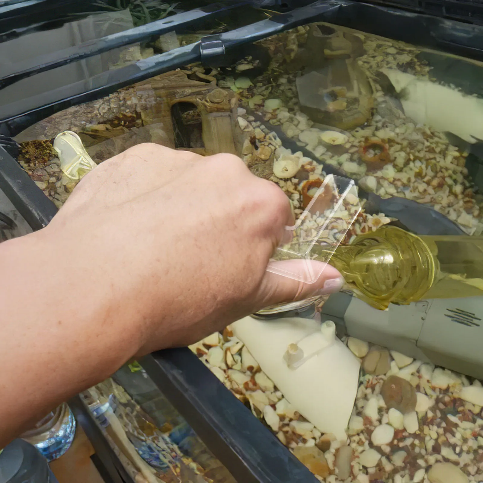 

10Pcs Transparent Glass Clamps Aquarium Clips Fish Tank Accessories Easy Install Lshaped Connectors Glass Clamps and Connectors