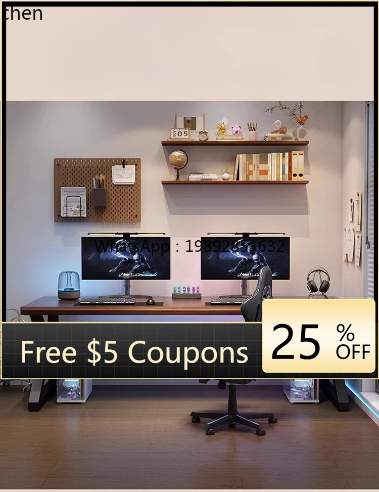 

HXL solid wood desk home desk bedroom workbench long simple computer desk