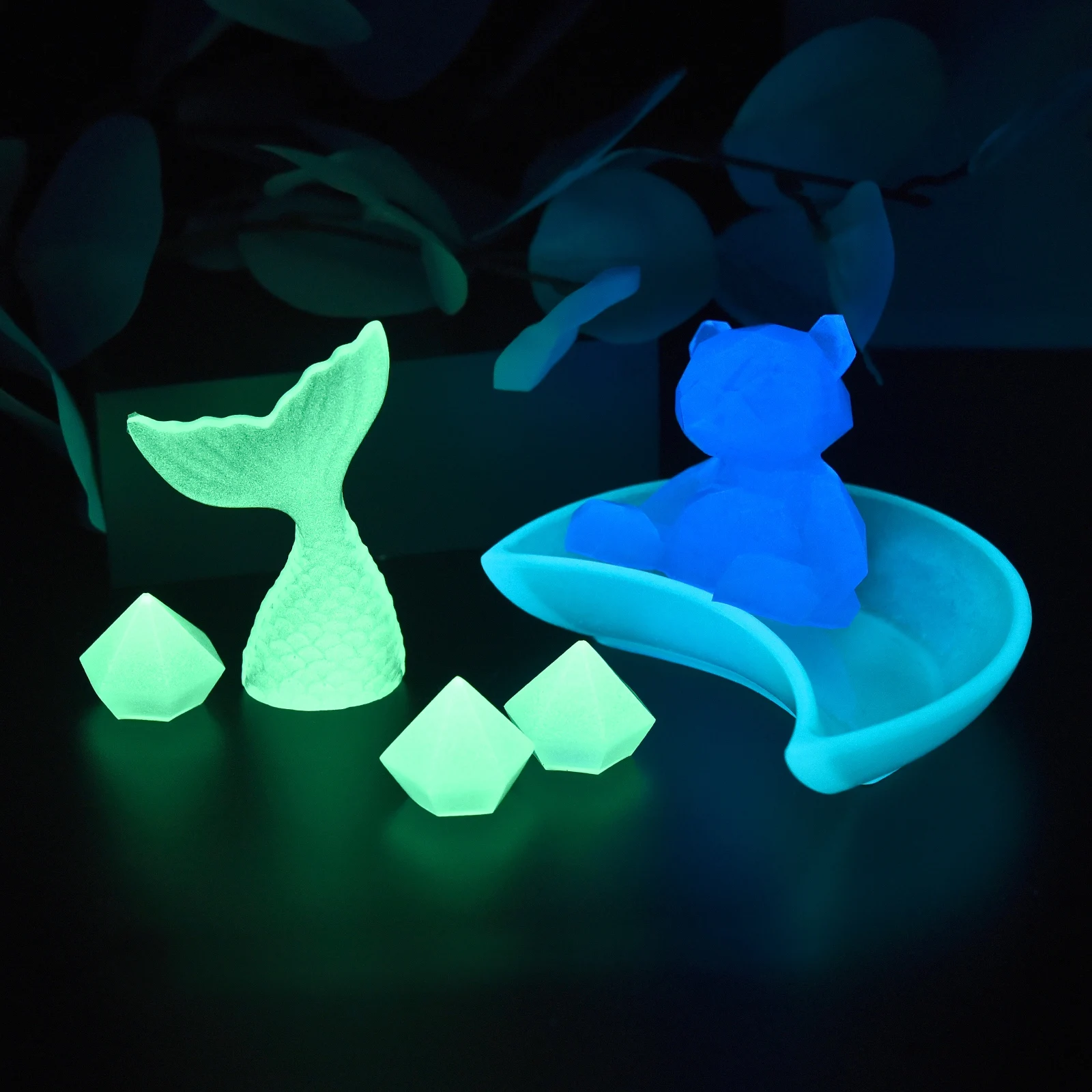 20g Luminous Glitter Powder Phosphor Pigment Long-Lasting Glow In Dark Epoxy Resin Filler For DIY Resin Mold Filling Crafts - view 4