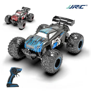 ラジコンカー,JJRC-Q105スケールのダブルモーター,LEDライト,リモコン付き,モンスタートラック,おもちゃ,20km/h, 2.4ghz,1:18