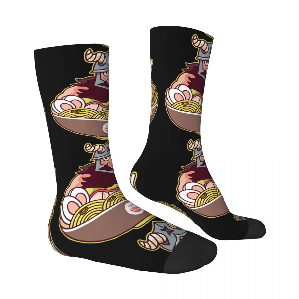 Dwarf Chef Slime Ramen Socks Dungeon Meshi Modern Stockings Autumn Anti Sweat Men Socks Breathable Printed Running Sports Socks