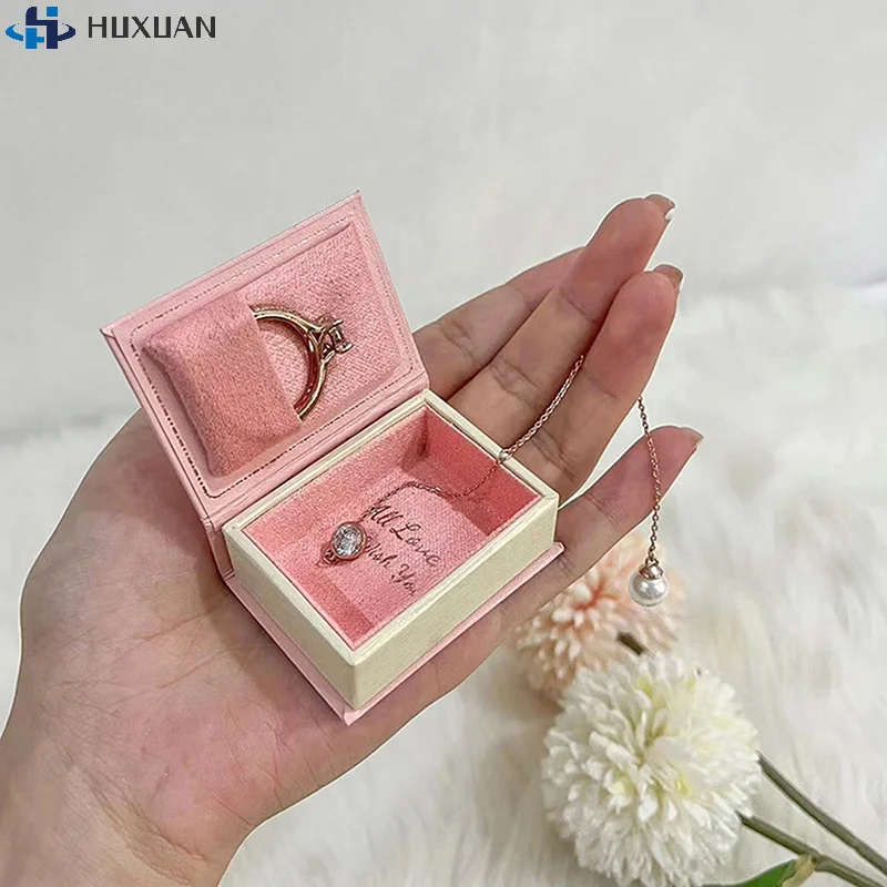 

1 шт., винтажный футляр для ювелирных изделий в форме книги, креативная маленькая откидная коробка для демонстрации колец и ожерелья, упаковка для малого бизнеса