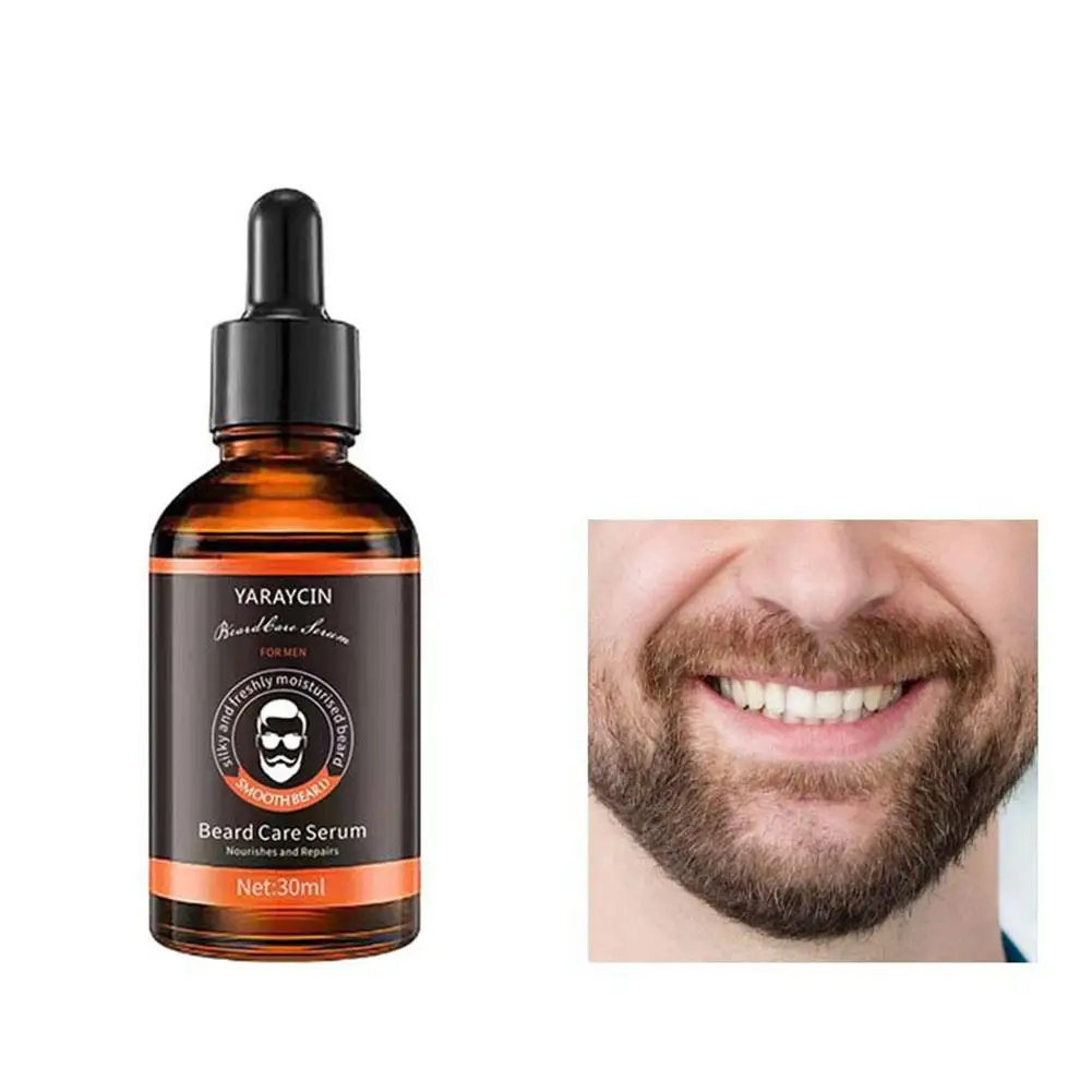 Huile d'essence de barbe pour le visage, reétiquettes de barbe, racine de pellicules, sérum de soin, croissance douce, nourrissante, huile de soin des cheveux, G2K2, 30ml