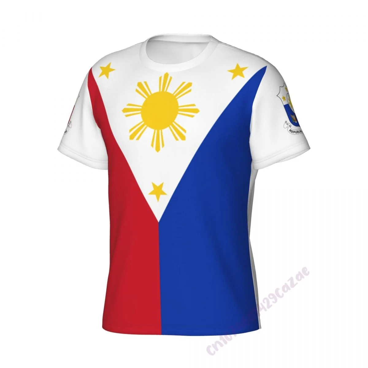 Philippines Flag 3D T-shirt Men Running Sport Skinny Short Tee Shirt Male Gym Fitness Bodybuilding Workout Tops Clothing